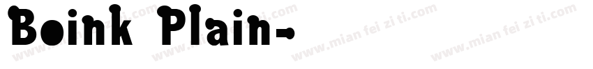 Boink Plain字体转换